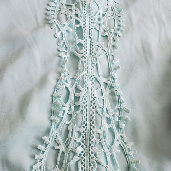 Sheer Mint Green top - Picture 3 of 5